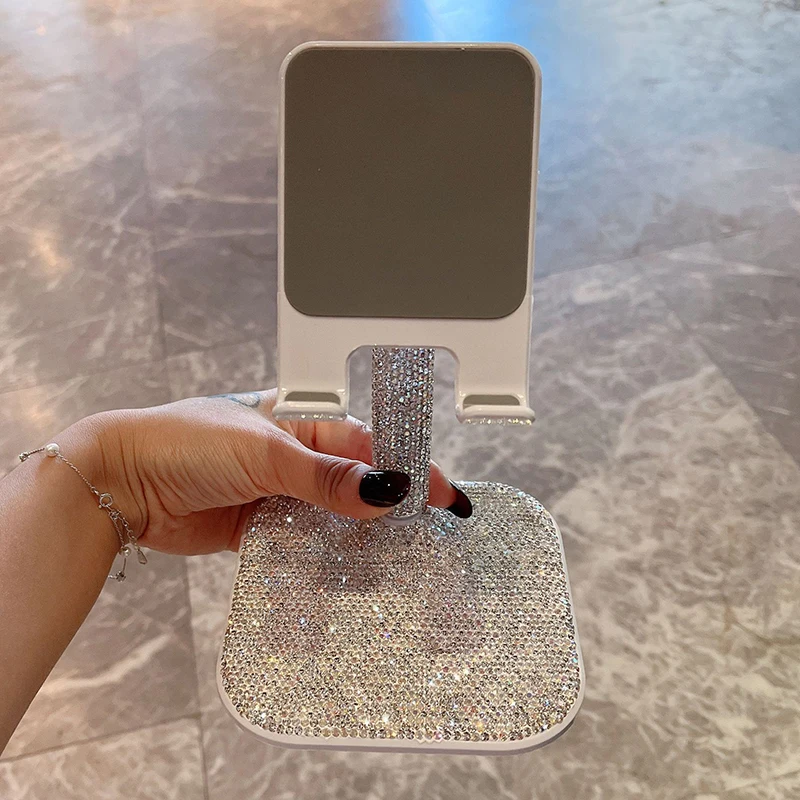 Tablet Ipad Accessories - Bling Diamant Desktop Telefoonhouder Geschikt Ipad