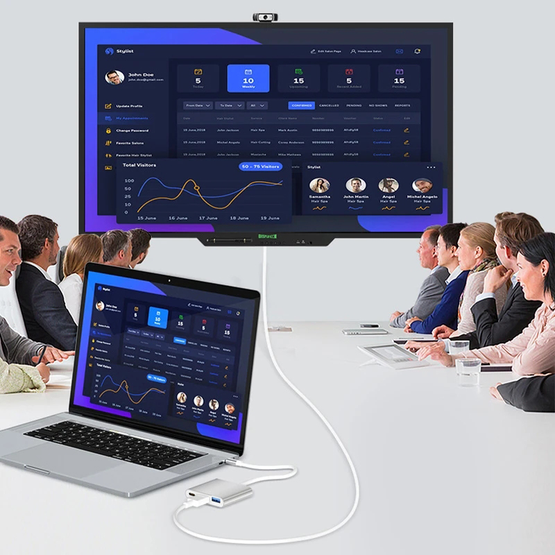 Tablet Ipad Accessories - 3-in-1 USB Type-C Hub naar 4K