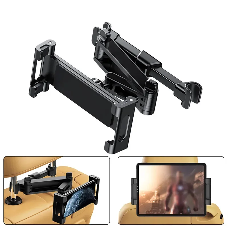 Tablet Car Mount - 360 graden draaibare verstelbare autohoofdsteun Telefoon