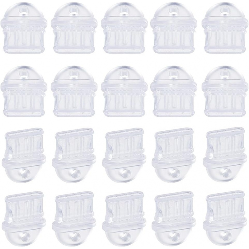 Tablet Cover Accessories - 50 stuks Type C anti-stofplug doorzichtige