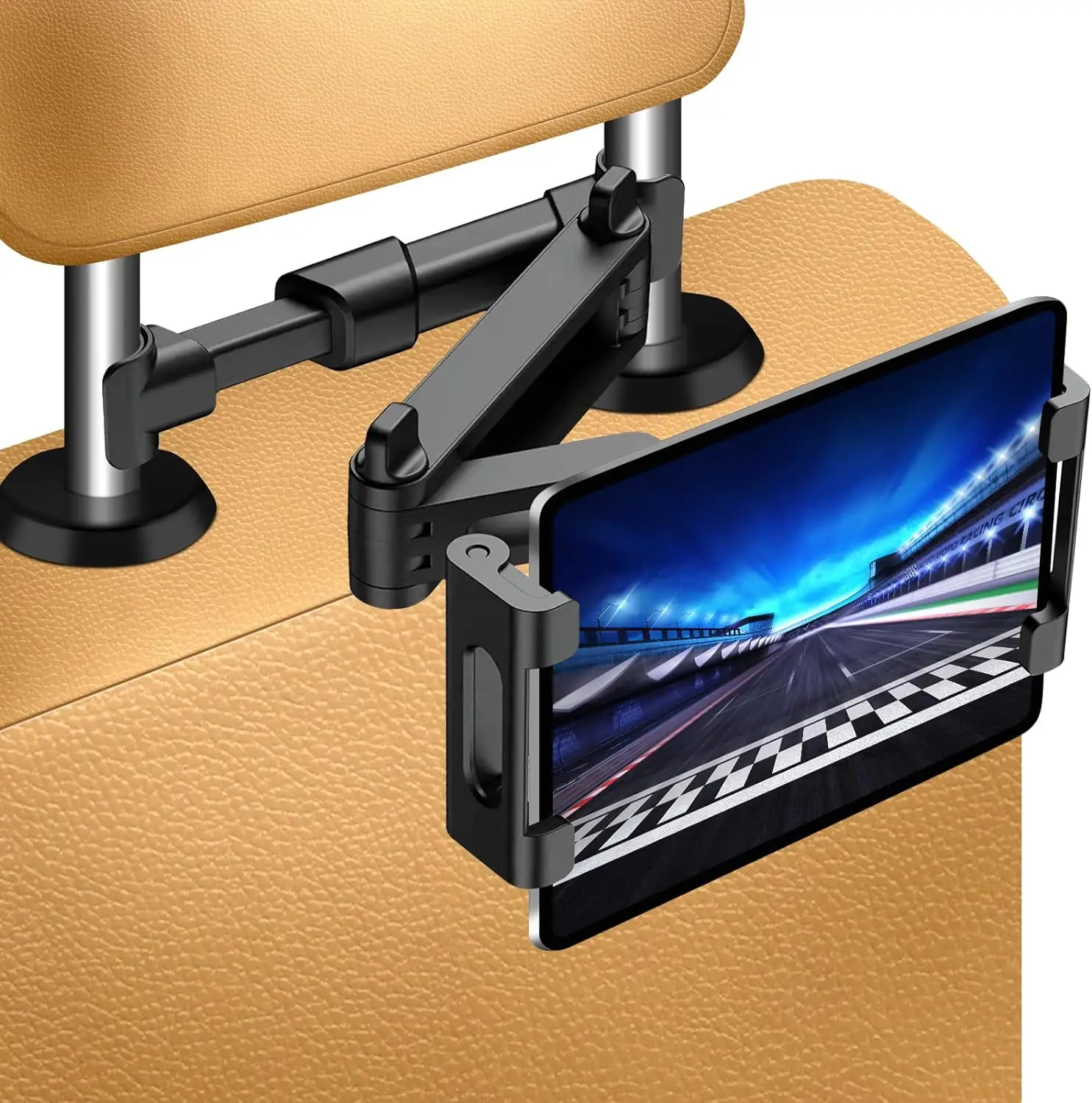 Tablet Car Mount - Tablethouder voor auto, iPad-hoofdsteunhouder voor tablet/ipad/telefoons