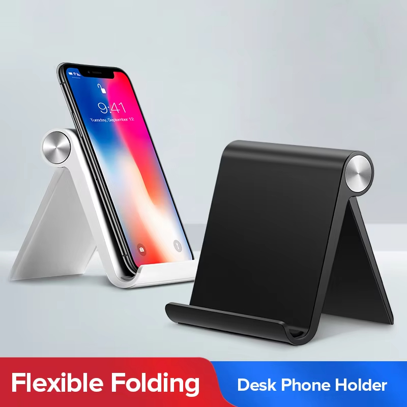 Essential Tablet Accessories - Universele opvouwbare bureautelefoonhouder, draagbare verstelbare desktop