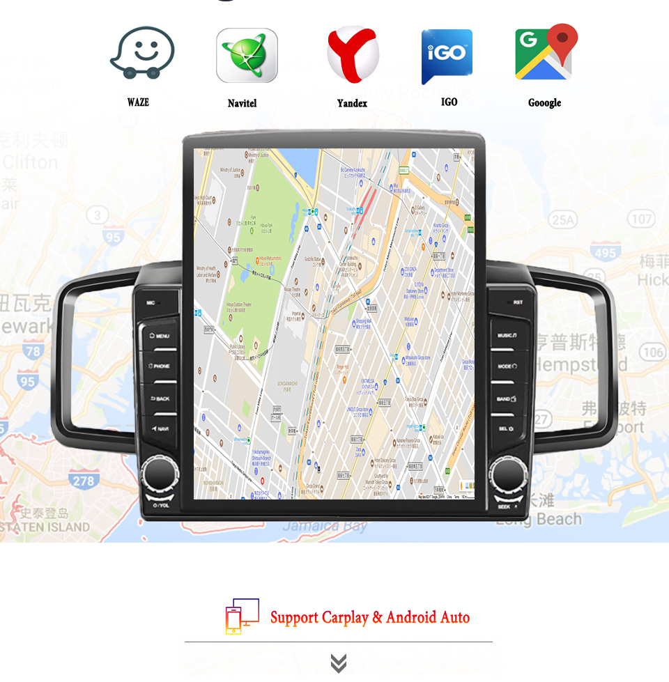 Tablet Danish Mobile & Accessories - 8G+128G Android 14 autoradio, multimediasysteem, stereo,