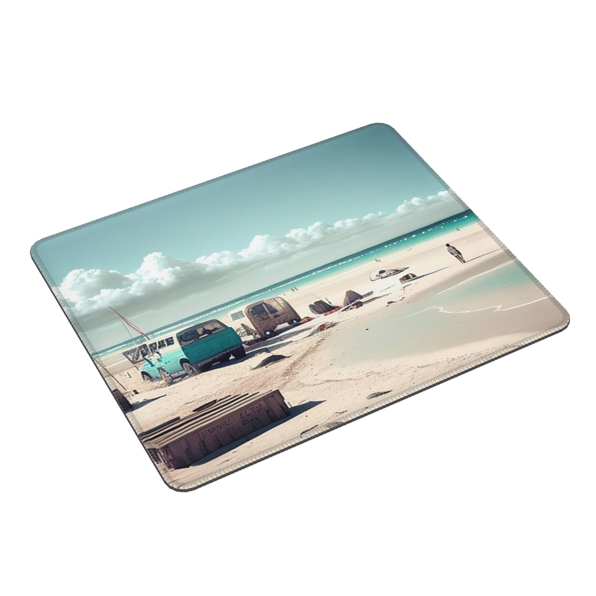 Office Table Accessories Unique - Uniek strandlandschap en camper van muismat