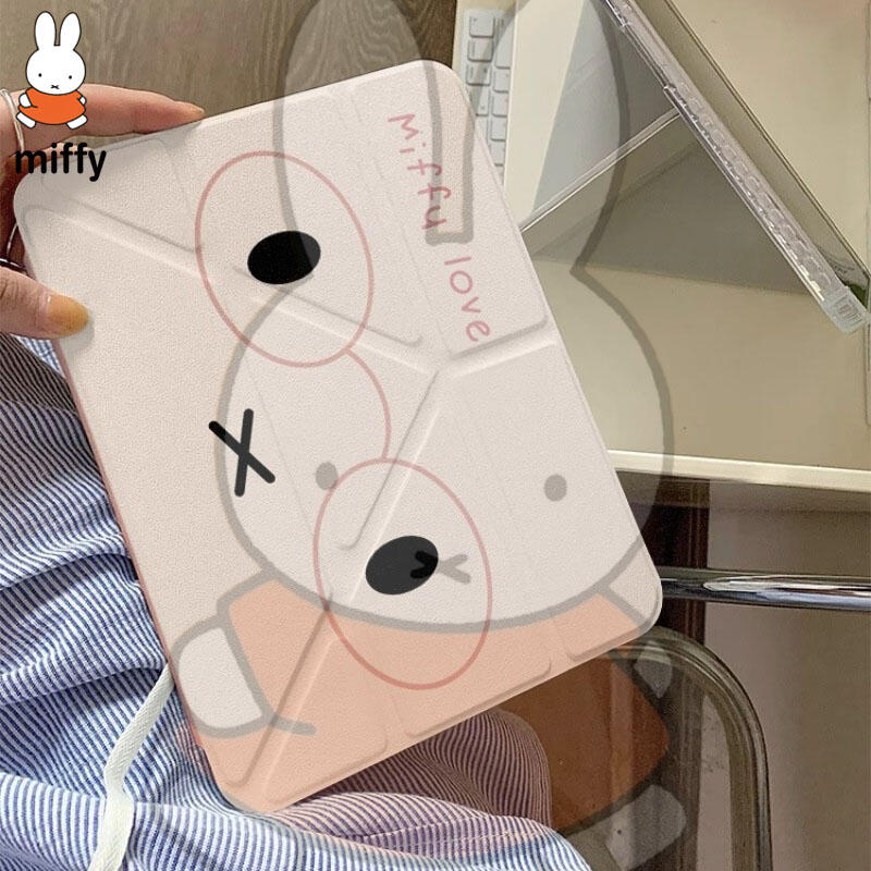 Tablet Ipad Accessories - Cartoon Miffy Ipad tablet beschermhoes met