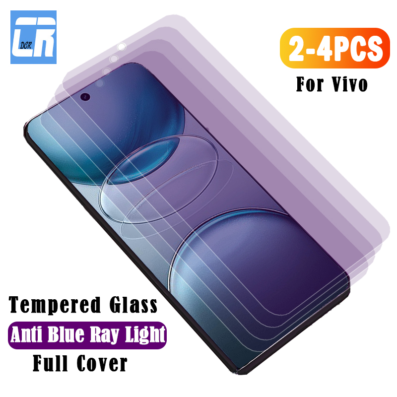 Vivo Y28 - Anti Blauw Licht Gehard Glas voor