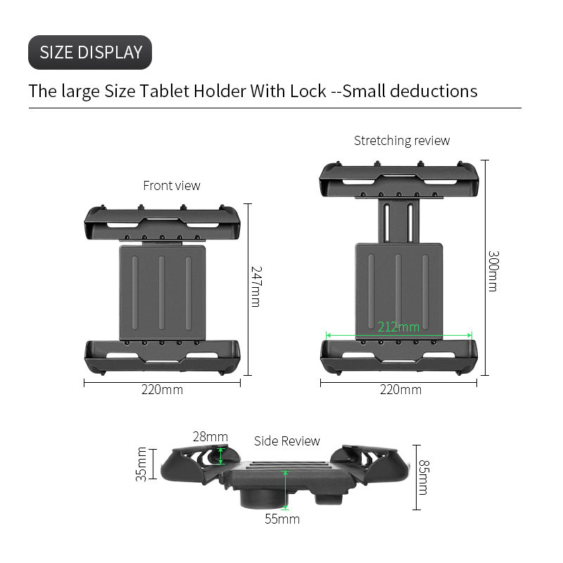 Universele anti-diefstal table - Tablet Car Mount recensie en prijs