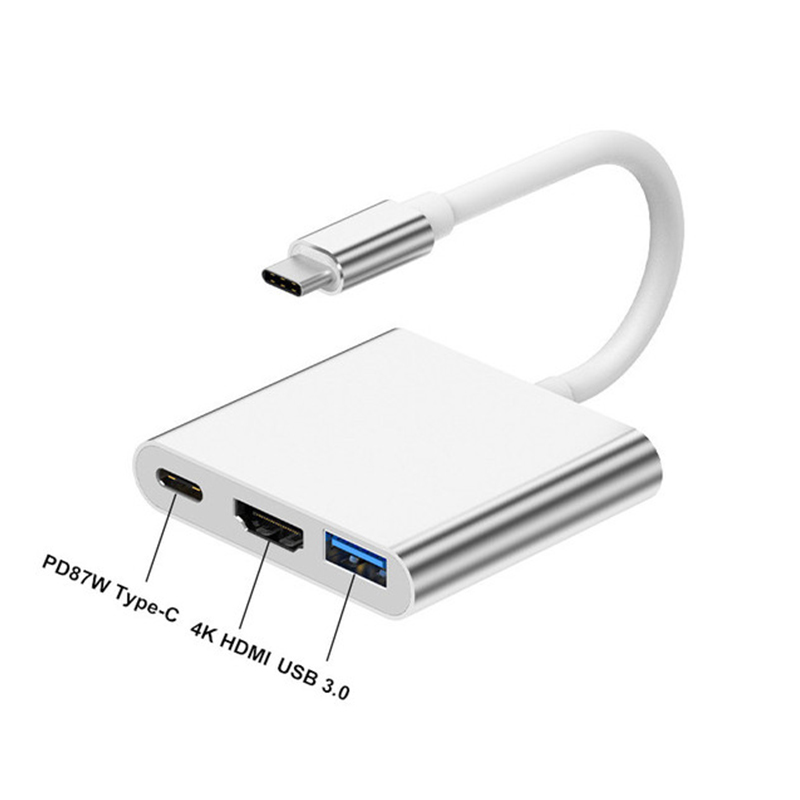 3-in-1 USB Type-C Hub naar 4K  - Tablet Ipad Accessories recensie en prijs