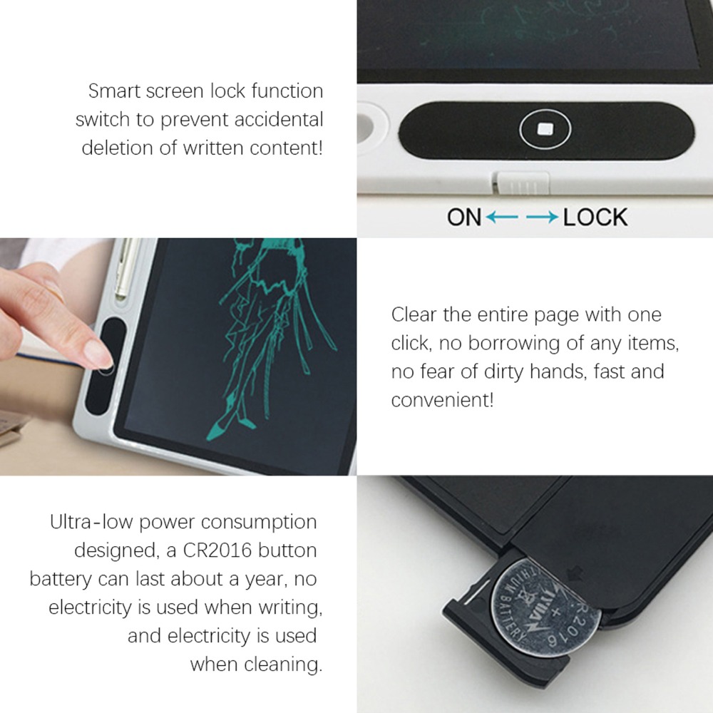 Zwart LCD-schrijftablet Klein, - Tablet Sleeves & Cases Ipad Accessories recensie en prijs