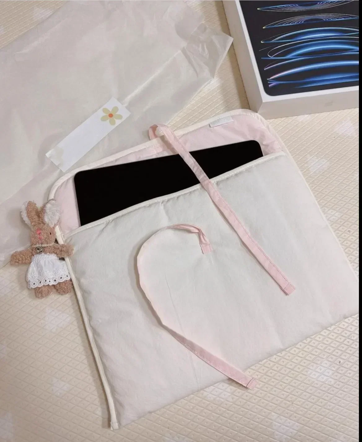 Roze Balletcore gewatteerde iP - Tablet Sleeves & Cases Ipad Accessories recensie en prijs